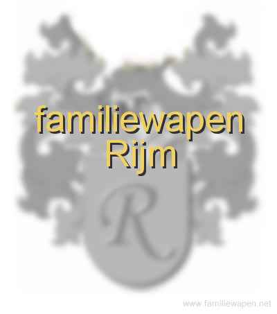 familiewapen Rijm