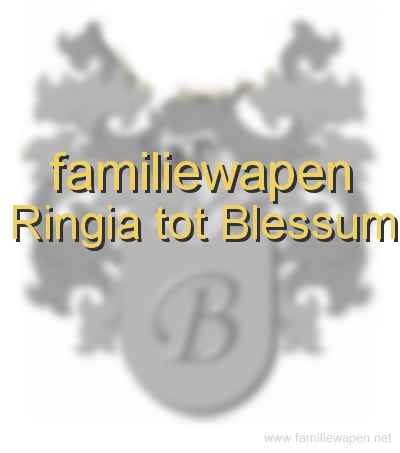 familiewapen Ringia tot Blessum