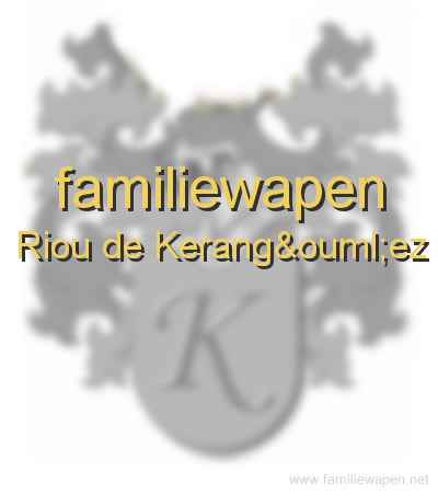 familiewapen Riou de Kerangöez