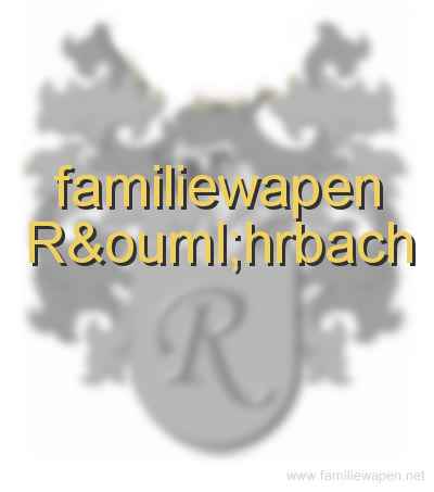 familiewapen Röhrbach