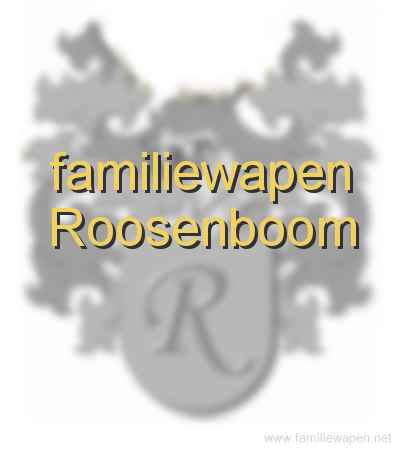 familiewapen Roosenboom