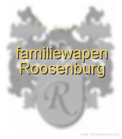 familiewapen Roosenburg