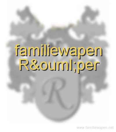 familiewapen Röper