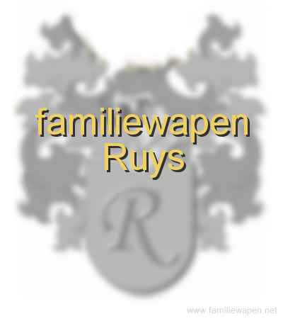 familiewapen Ruys