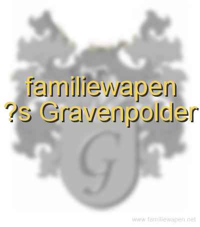 familiewapen ?s Gravenpolder