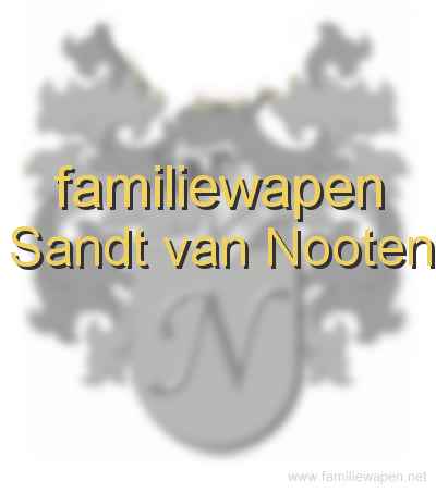 familiewapen Sandt van Nooten