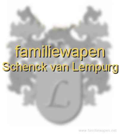 familiewapen Schenck van Lempurg