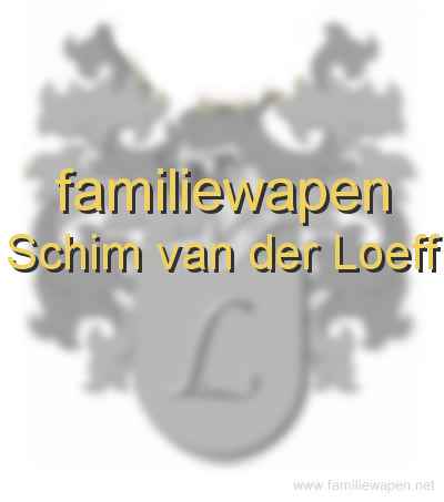 familiewapen Schim van der Loeff