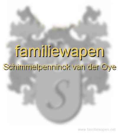 familiewapen Schimmelpenninck van der Oye