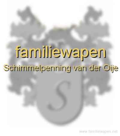 familiewapen Schimmelpenning van der Oije