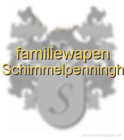 familiewapen Schimmelpenningh