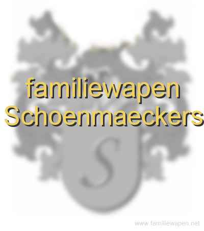 familiewapen Schoenmaeckers