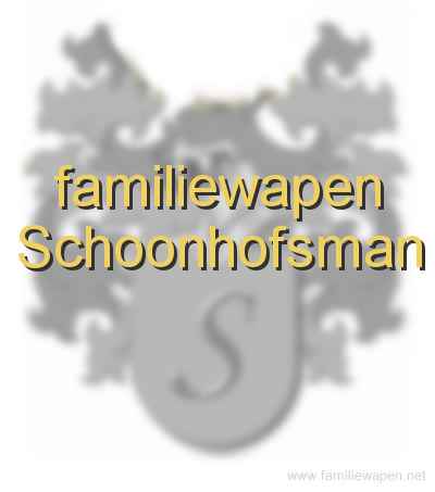 familiewapen Schoonhofsman