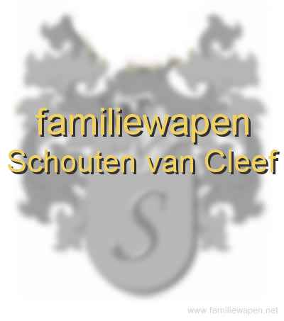 familiewapen Schouten van Cleef