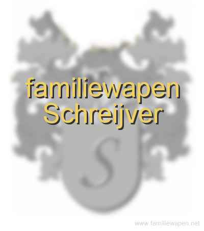 familiewapen Schreijver