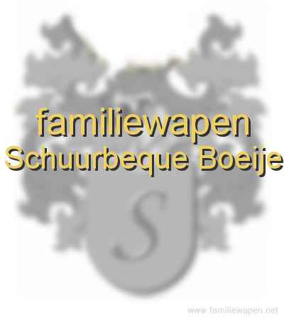 familiewapen Schuurbeque Boeije