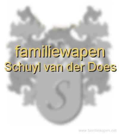 familiewapen Schuyl van der Does