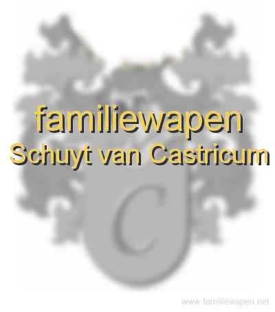 familiewapen Schuyt van Castricum