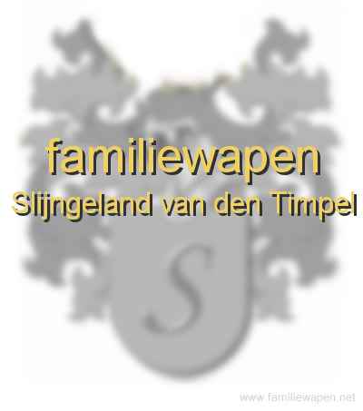 familiewapen Slijngeland van den Timpel