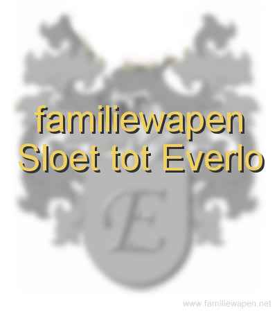 familiewapen Sloet tot Everlo