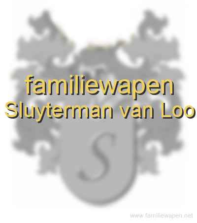 familiewapen Sluyterman van Loo