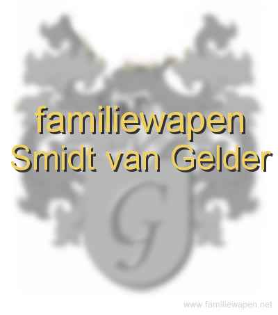 familiewapen Smidt van Gelder