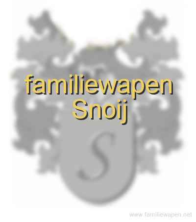 familiewapen Snoij