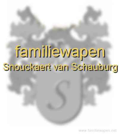 familiewapen Snouckaert van Schauburg