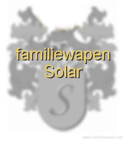 familiewapen Solar