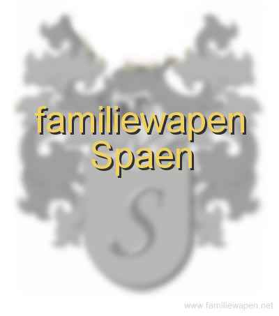 familiewapen Spaen