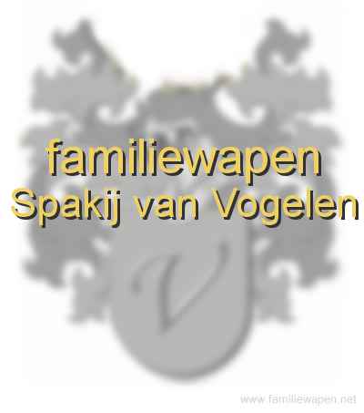 familiewapen Spakij van Vogelen