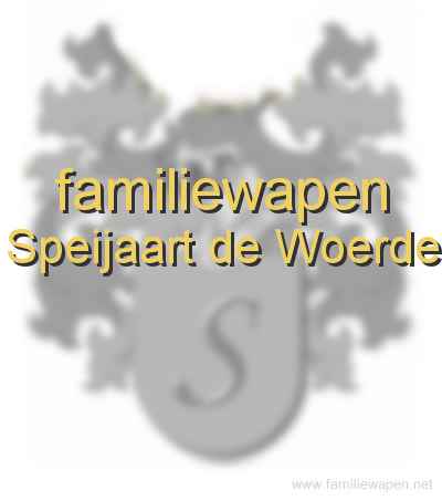 familiewapen Speijaart de Woerde