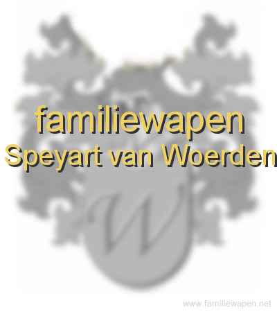 familiewapen Speyart van Woerden