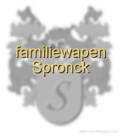 familiewapen Spronck