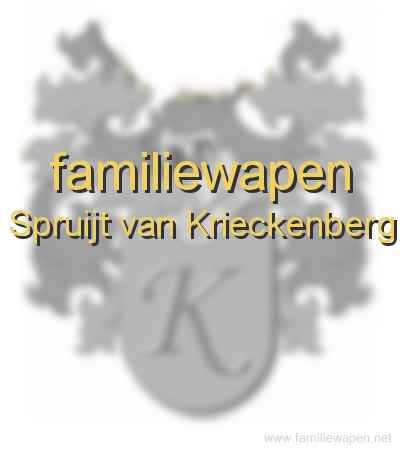 familiewapen Spruijt van Krieckenberg