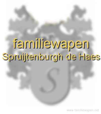 familiewapen Spruijtenburgh de Haes