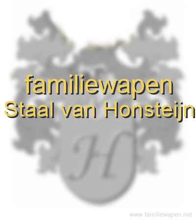 familiewapen Staal van Honsteijn