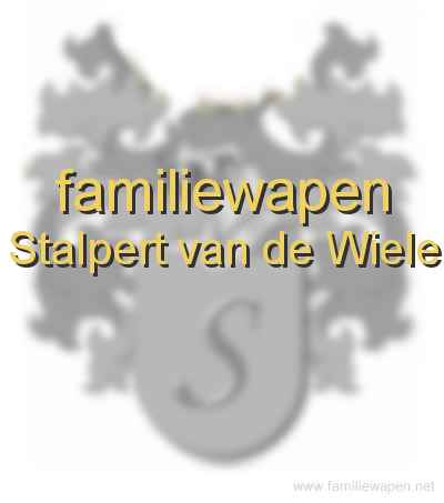 familiewapen Stalpert van de Wiele