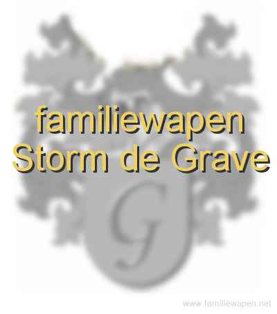 familiewapen Storm de Grave