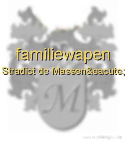 familiewapen Stradict de Massené