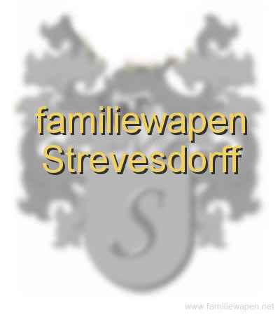 familiewapen Strevesdorff