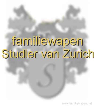 familiewapen Studler van Zurich