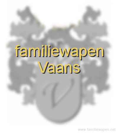 familiewapen Vaans