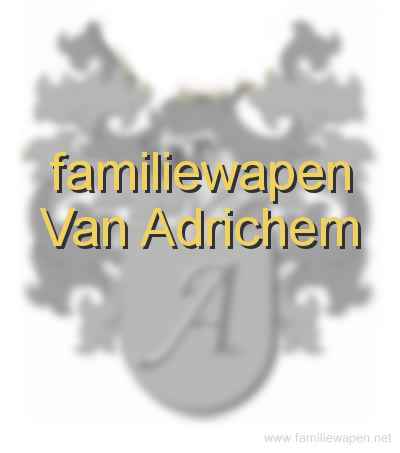 familiewapen Van Adrichem