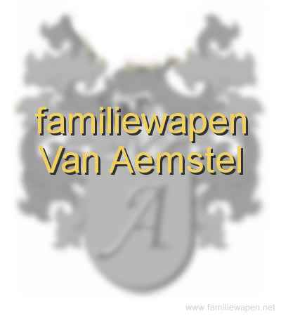 familiewapen Van Aemstel