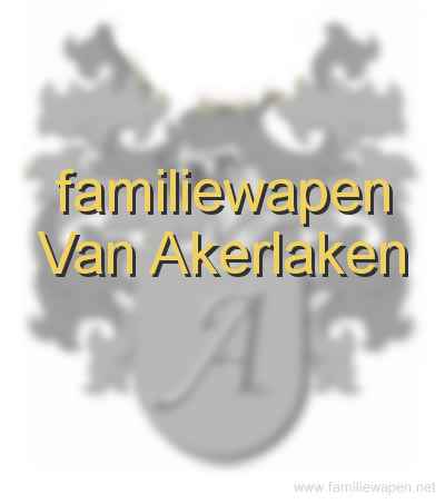 familiewapen Van Akerlaken