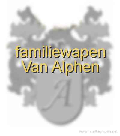 familiewapen Van Alphen