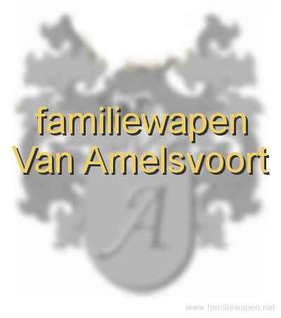 familiewapen Van Amelsvoort