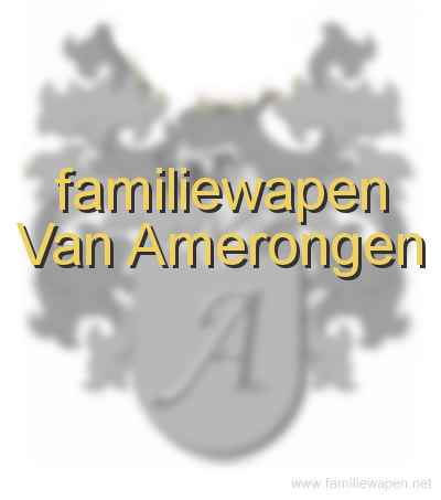 familiewapen Van Amerongen