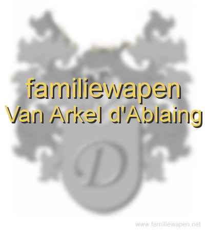 familiewapen Van Arkel d'Ablaing